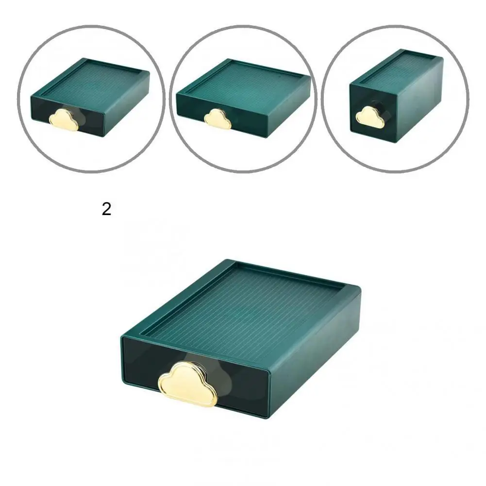 

Stable Multi-use Drawer Cosmetics Case Makeup Box Plastic Space-saving