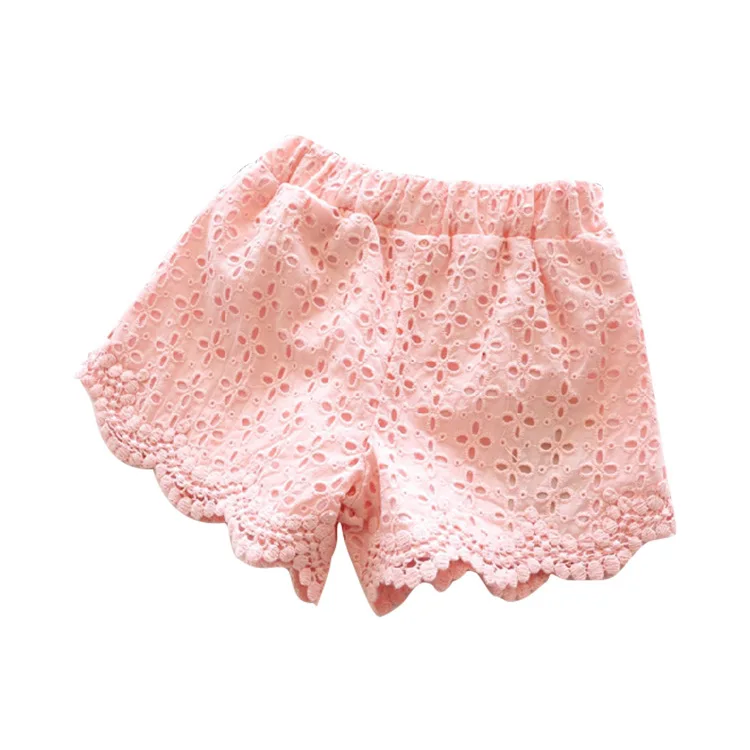 

Teenagers Summer Kids Girl Shorts Cotton Girls Shorts Toddler Bottoms Pocket Princess Lace Beach Short Pants Children Clothing