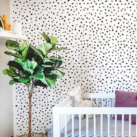 scandinavian polka dot wall sticker boho hand drawn panther dalmatian dots wall decal kids room nursery bedroom vinyl decor