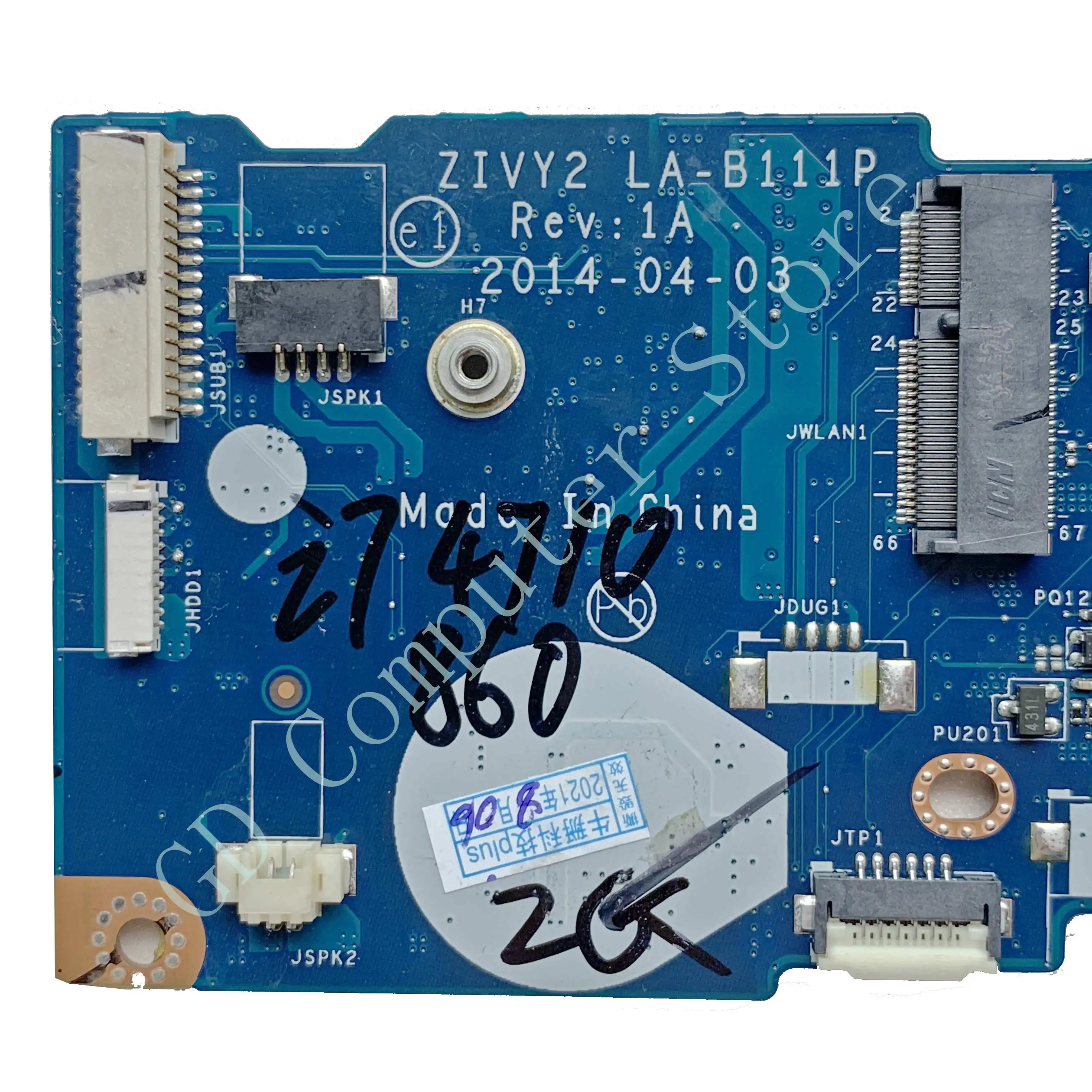 GD оригинал для Lenovo Ideapad Y50-70 материнская плата ноутбука 5B20G57047 ZIVY2 LA-B111P SR1PX I7-4710HQ HM87