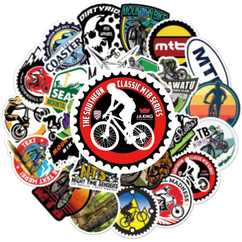 Pegatinas de Anime para bicicleta de monta&ntilde;a, 50 Uds., pegatina de Graffiti Chico, juguete, equipaje, guitarra, port&aacute;til-4
