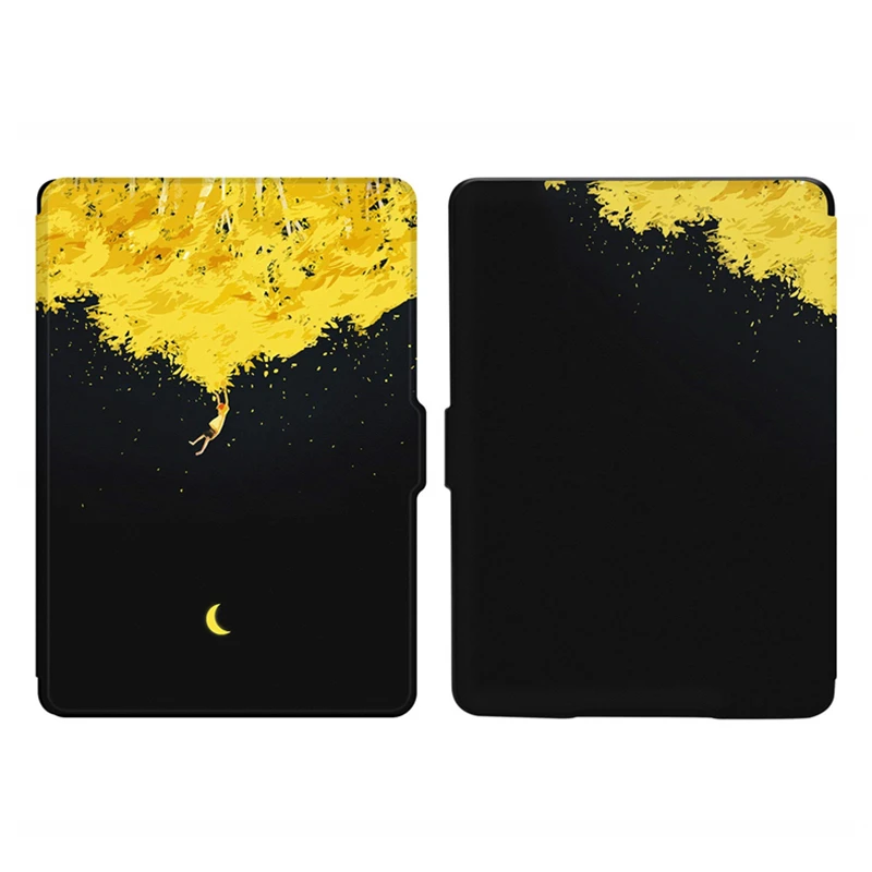 Чехол с принтом для Amazon Kindle Paperwhite 1/2/3 DP75SDI Van Gogh Design Skin Auto Wake Up/Sleep 6 дюймов
