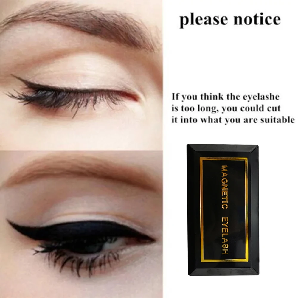 Натуральные накладные ресницы магнитные легко носить инструмент для макияжа