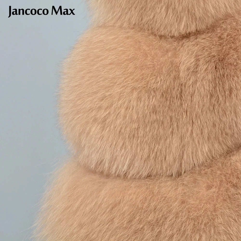 Жилет Jancoco Max женский из натурального меха теплая безрукавка Лисьего Модный
