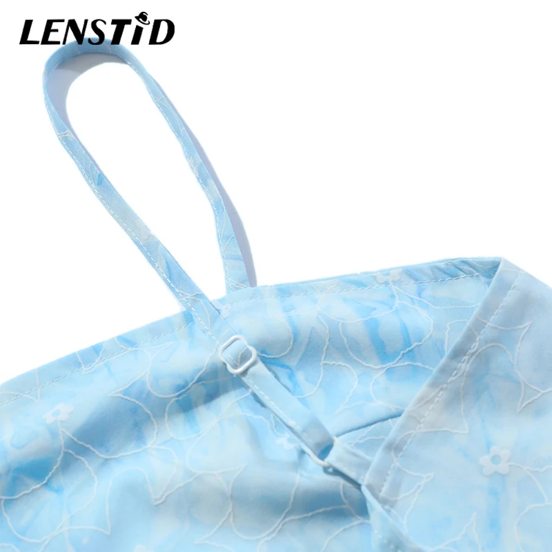 

LENSTID Summer Women Camisole Hip Hop Embroidery Flower Tank Tops 2021 Streetwear Harajuku Cotton Casual Floral Sleeveless Vests