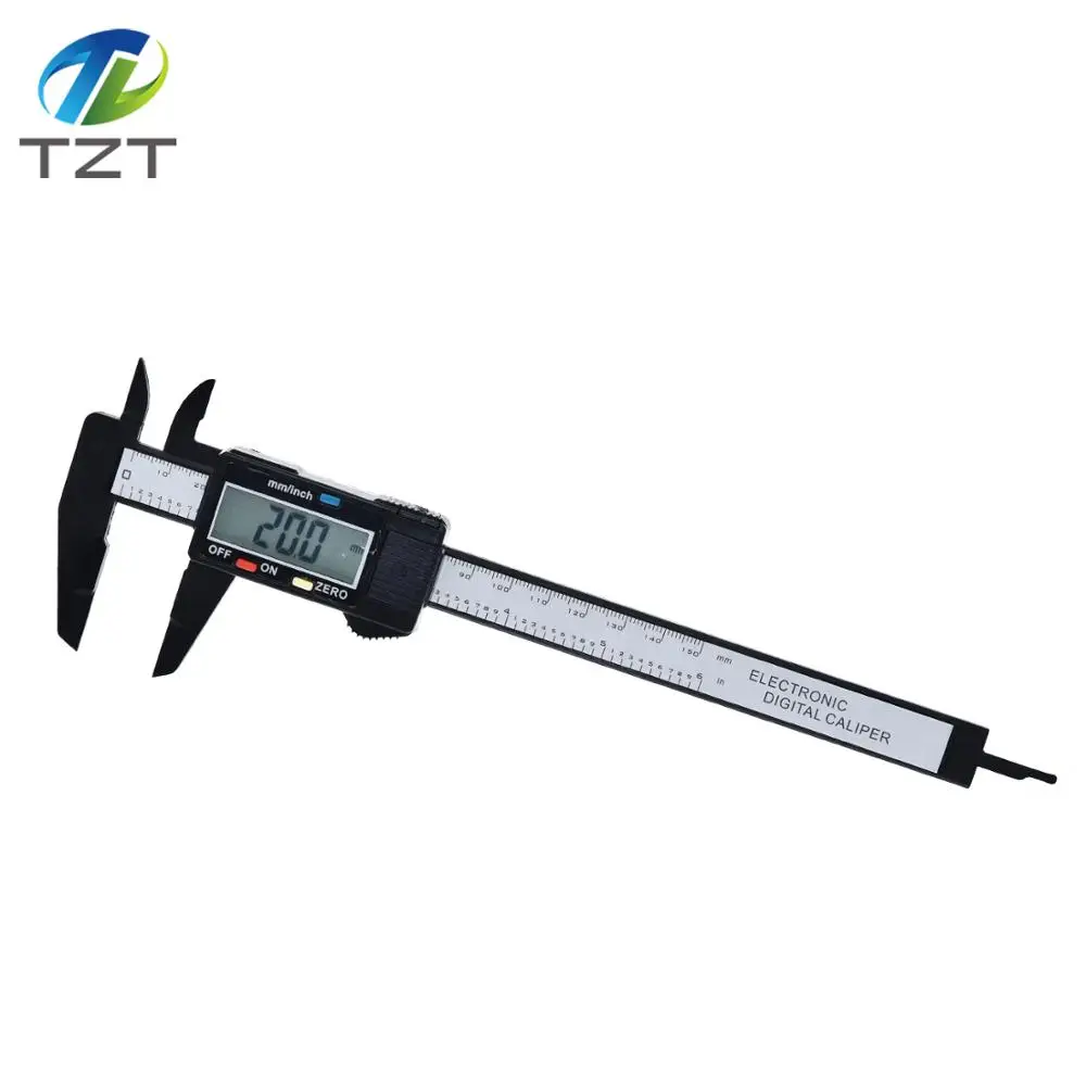 Цифровой Электронный микрометр 150 мм 6 дюймов ЖК-дисплей углеродное волокно