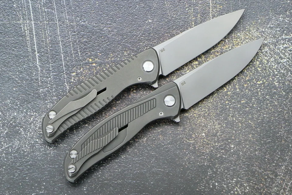 Green Thorn F95 R18/R19 складной нож для ежедневного использования, D2 bladeTitanium ручкой уличный походный Охотничий Тактический Карманный выживания нож для фруктов
