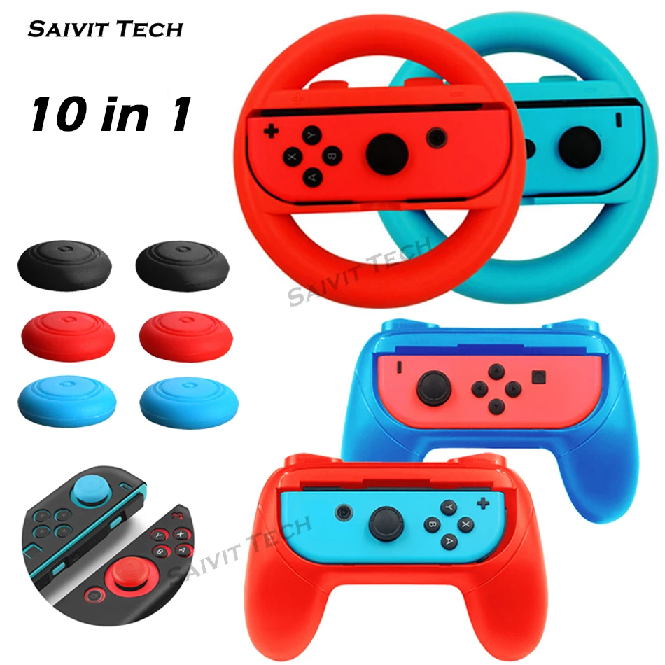 10в1 nintendo s rend переключатель Joy con контроллер гоночный руль подставка и NS ручка ручки держатель для nintendo переключатель игры