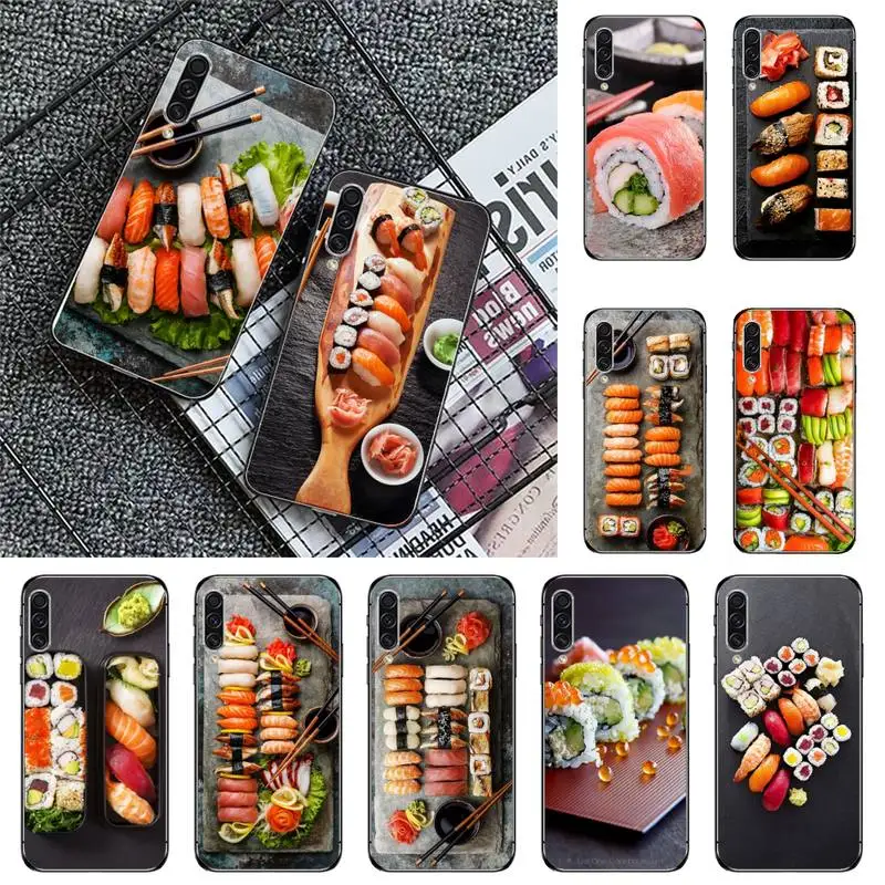 

Cuisine sushi Japanese food Phone Case For Samsung galaxy A S note 10 7 8 9 20 30 31 40 50 51 70 71 21 s ultra plus