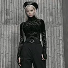 Женская Сетчатая футболка, из эластичного полиэстера, с узором на печатной плате, в готическом стиле