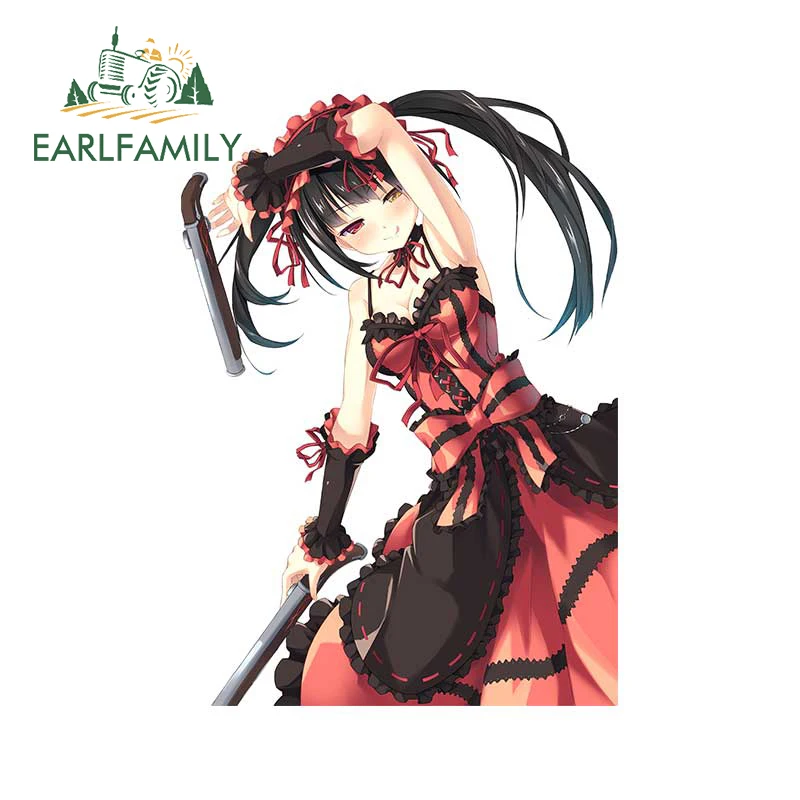 

EARLFAMILY 13 см x 9,2 см для Tokisaki Kurumi наклейка мультяшная устойчивая к царапинам наклейка на холодильник автомобиль мотоцикл Laotop Стайлинг автомоби...