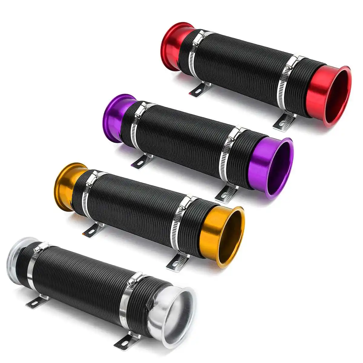 Автомобильный воздушный фильтр 76 мм 1 м впускная холодная труба гибкий подающий