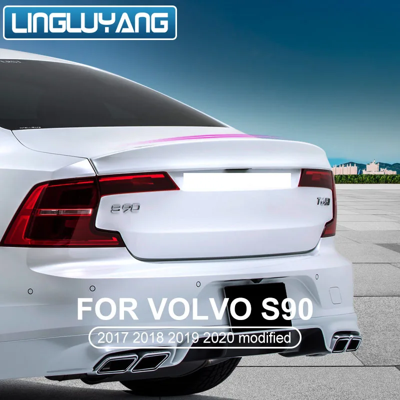 Для Volvo s90 изменение заднее крыло специальный спойлер s90 аксессуары украшения автомобильные аксессуары стикер