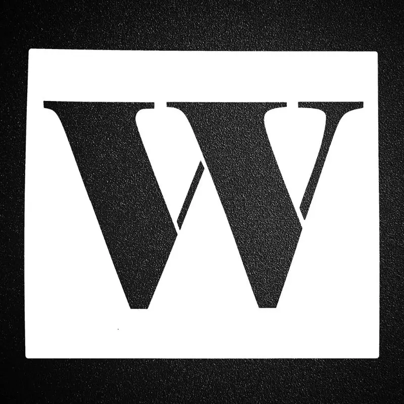 

2021 New 8pcs/set Uppercase Letter Stencils Templates Signs DIY Painting for Restaurant Cafe Shop Hotel Reusable Rustic Style