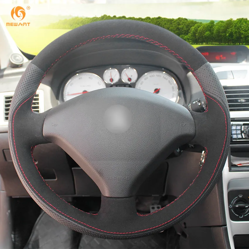 MEWANT черная натуральная кожа замша для Peugeot 307 аксессуары интерьера запчасти|car