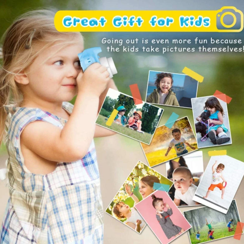 

Kids Camera, Christmas Birthday Gifts for Boys Age 3-9, Digital Video Cameras for Toddler, with 8GB SD Card-Blue