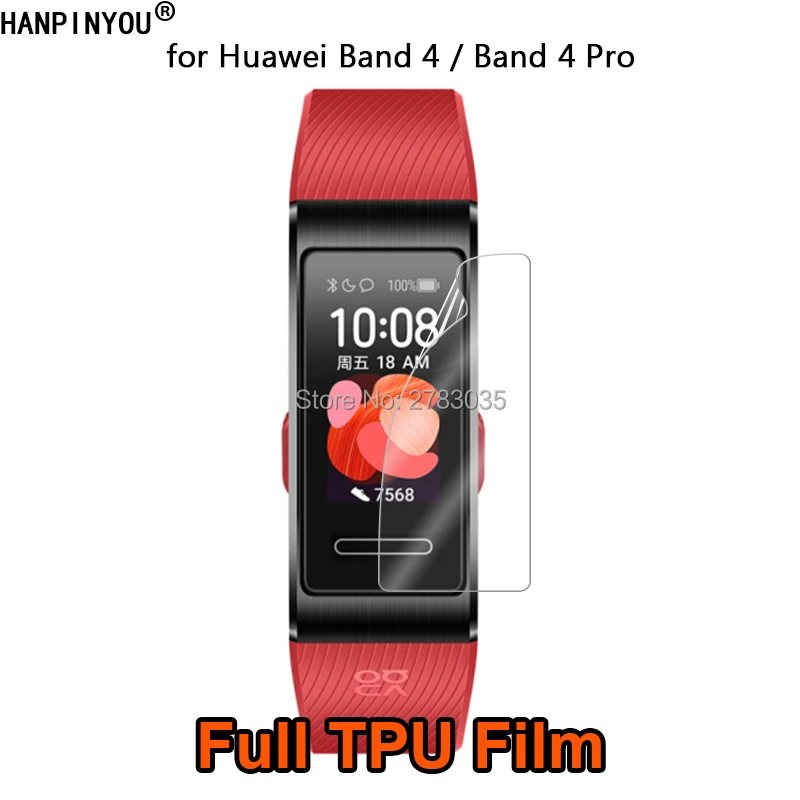 Для Huawei Band 4 Band4 Pro умный браслет на запястье прозрачное полное покрытие мягкая