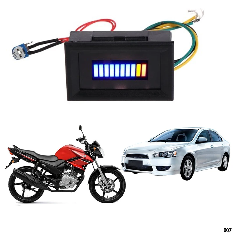 12V Универсальный мотоцикл масла измеритель масштаба светодиодный мазута