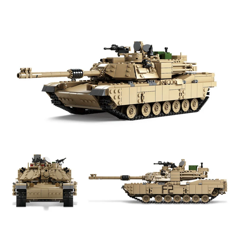 Конструктор Военный тематический танк M1A2 KY10000 1 Change 2 1463 шт.|Игрушечные кубики| |