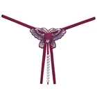 Сексуальные женские трусики белье с бусинами стринги с блестками женское нижнее белье с вышивкой бабочки сексуальные трусики для девочек XXS-XL 2242