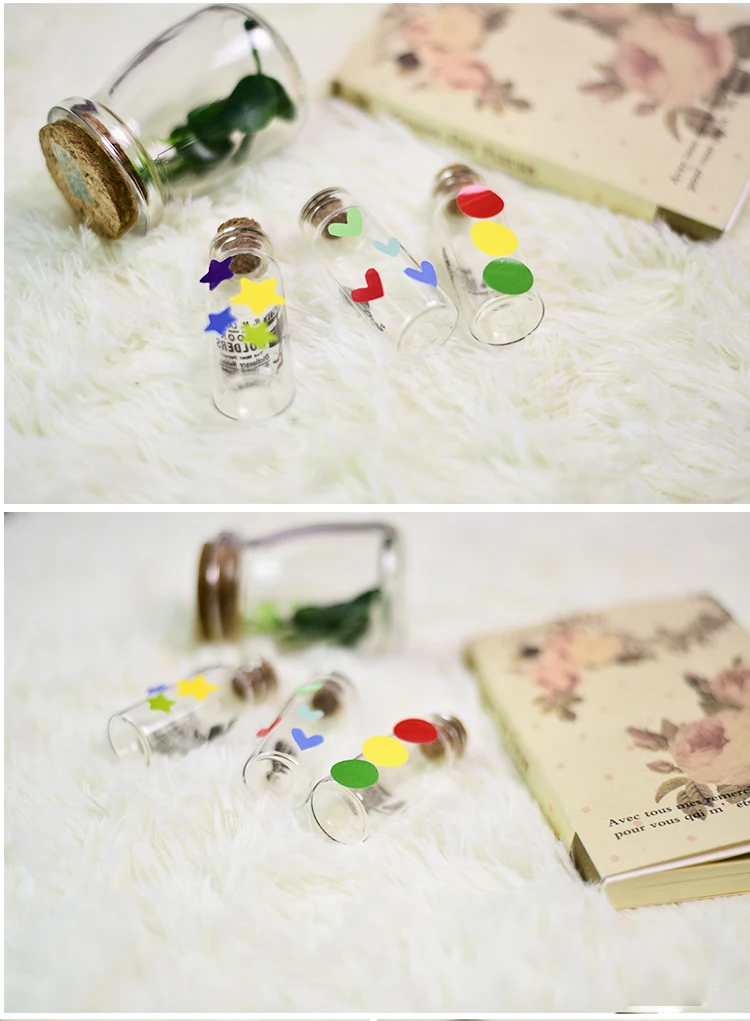 6 наклеек красочная звезда любовь точка смешные наклейки с улыбающимся лицом