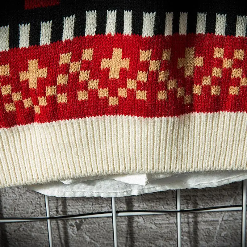 Модный осенне зимний свитер для мужчин Sika с рисунком оленя Ретро стиль и женщин