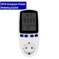 digital lcd energy power wattmeter meter socket kwh voltage ac 230v eu plug wattage analyzer electricity outlet power monitor