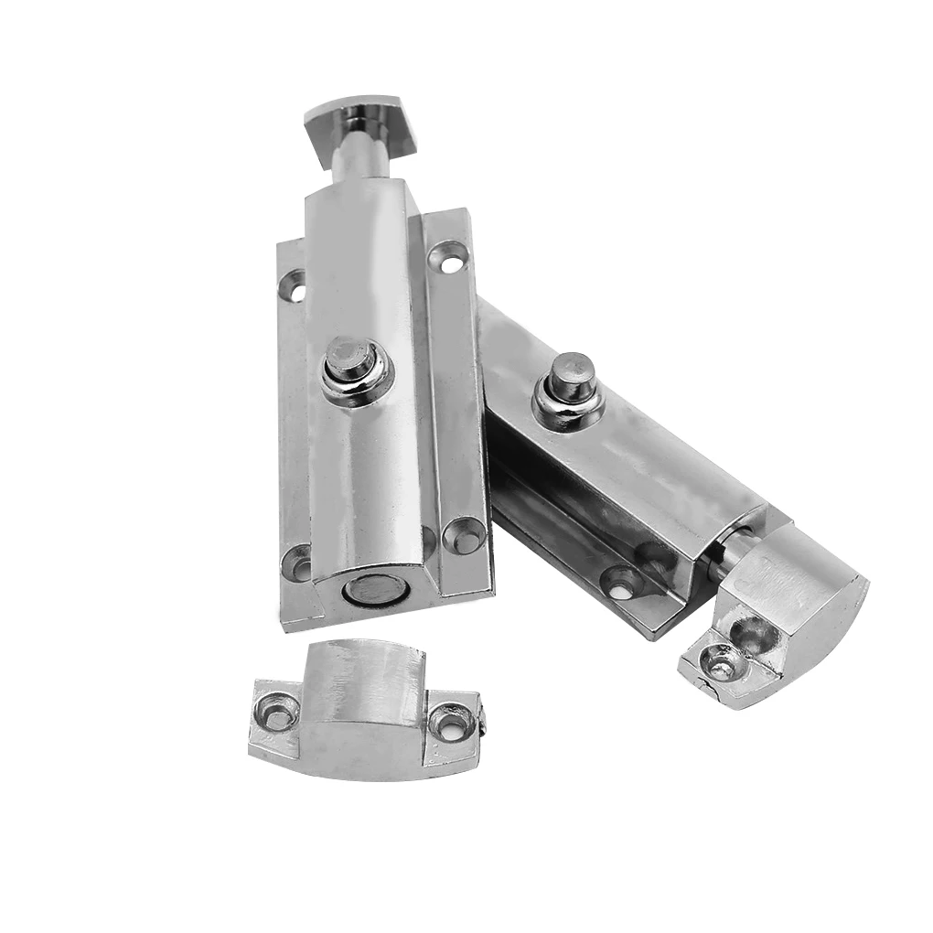 

Furniture Door Bolts Latch Locks Alloy Sliding Door Chain Latch Security Hardware Automatic Gate Cabinet Bolt Lock For Gate