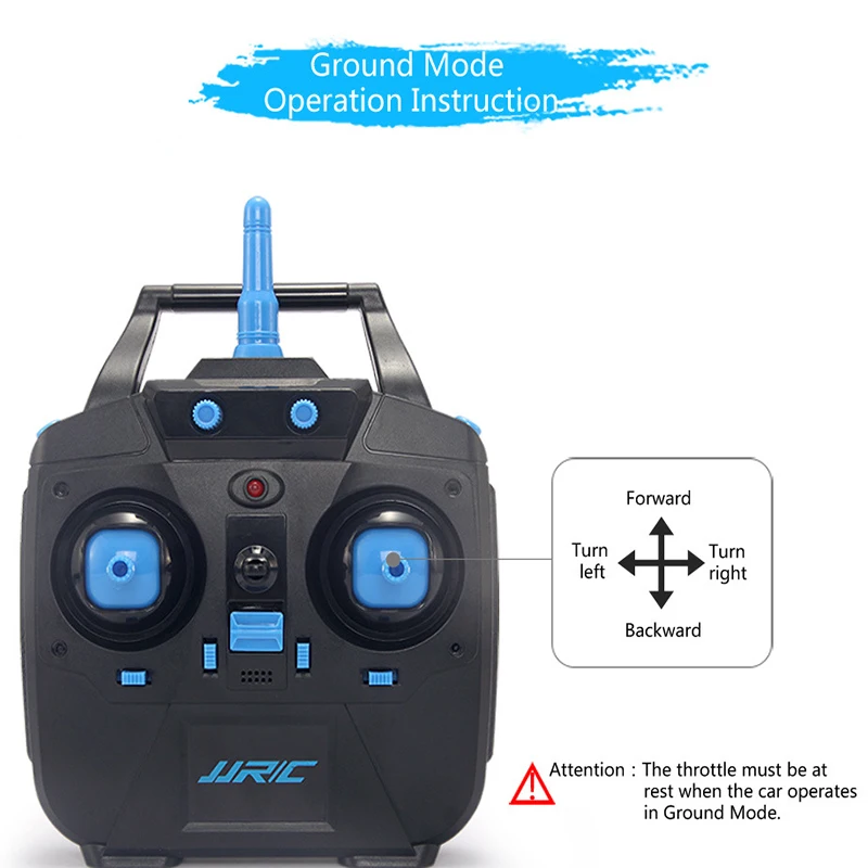 

2.4G RC Aircraft Drone Air-Ground Flying Car H23 Quadcopter Camera Light One-key Return Remote Control Drone Model Helicopter To