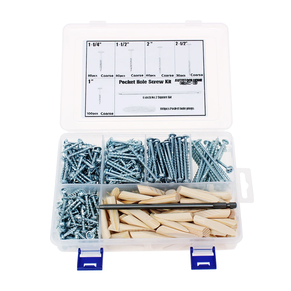 Карманные винты для отверстий набор пробок мелкая и крупная расческа Резьбовая