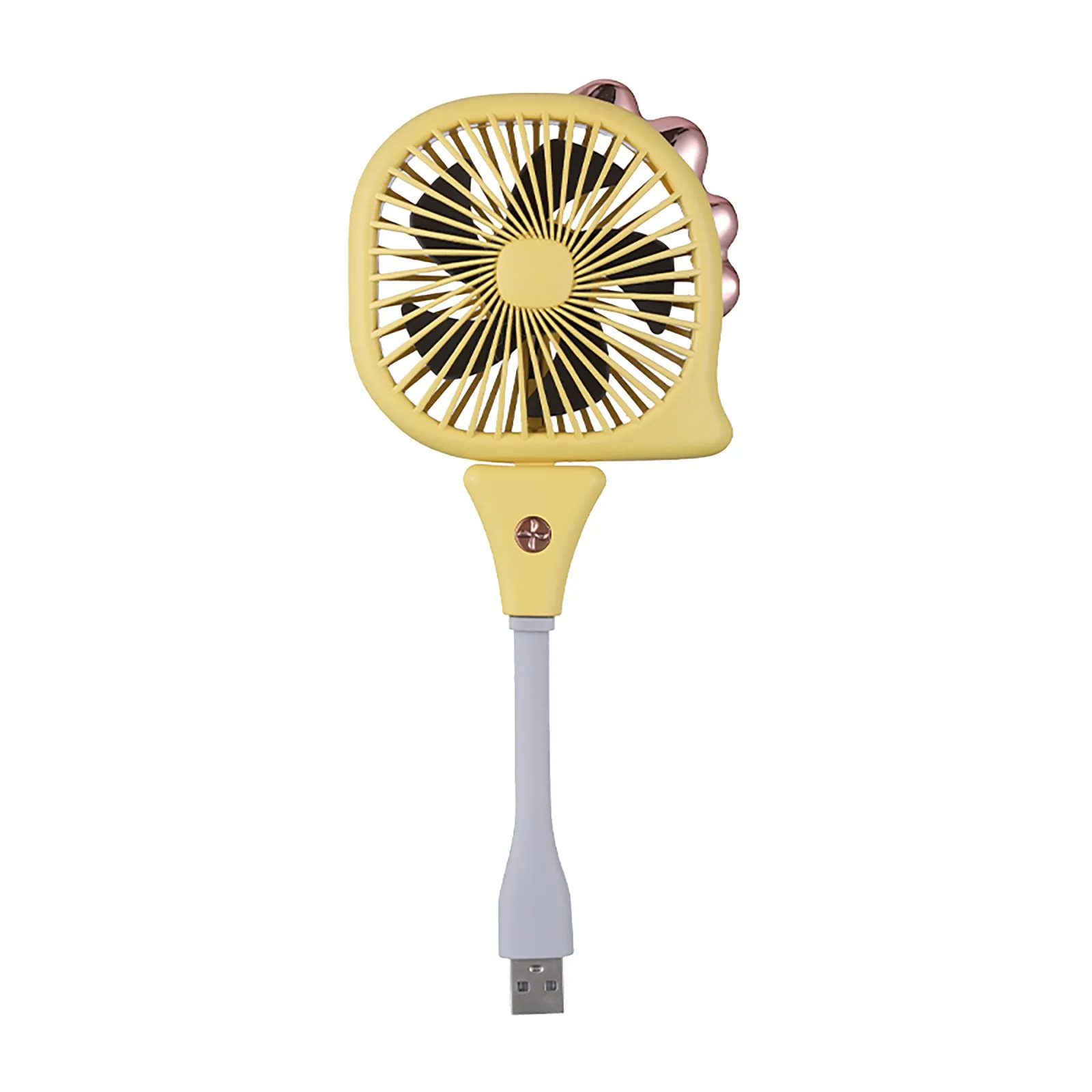 Гибкий портативный карманный мини вентилятор с Usb портом удобный для переноски