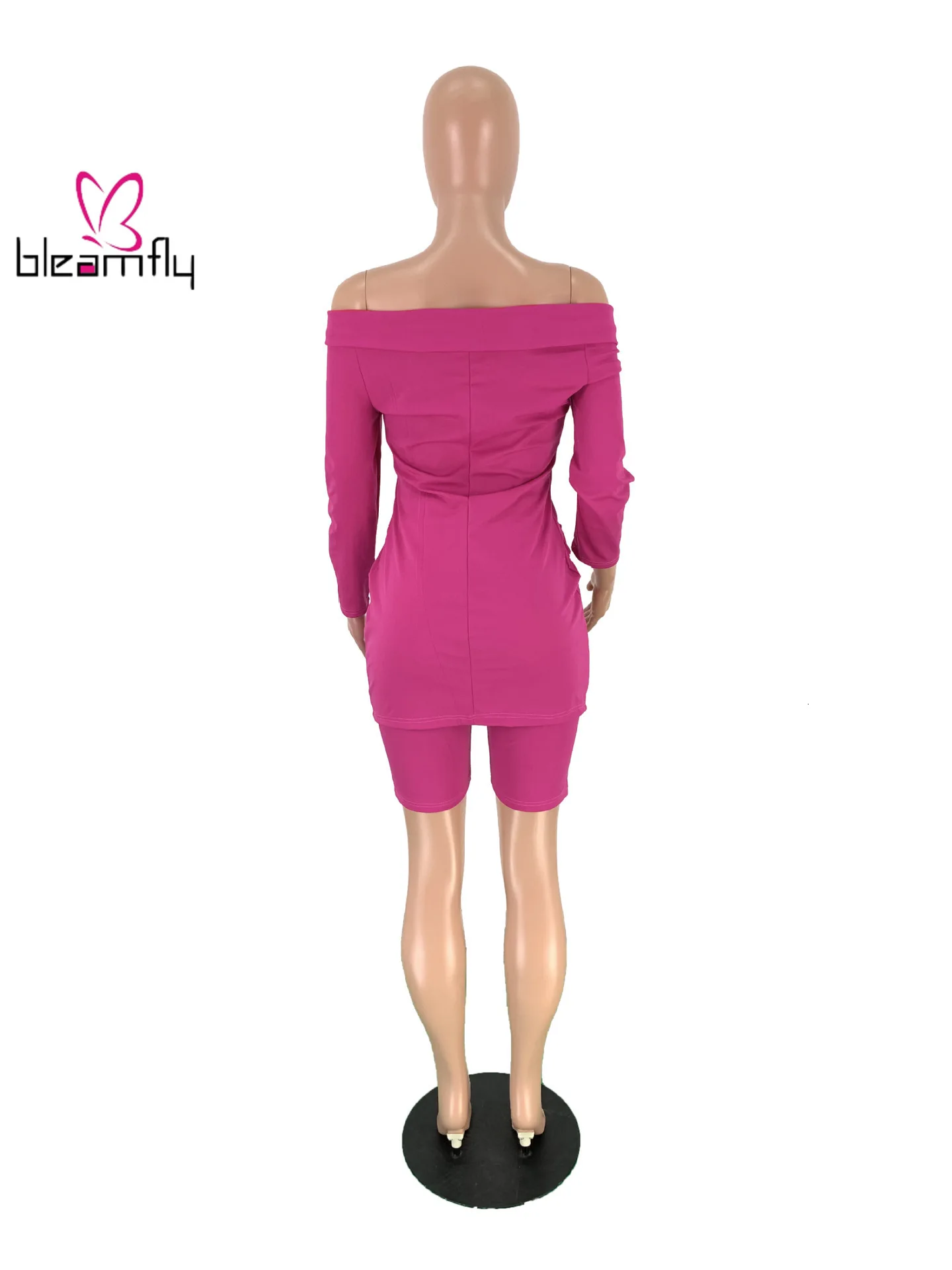 Новинка 2019 Женский Осенний блейзер с открытыми плечами и длинным рукавом на