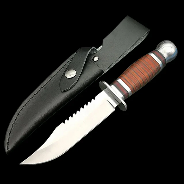 Mengoing фиксированное лезвие охотничья деревянная ручка ножа на открытом воздухе