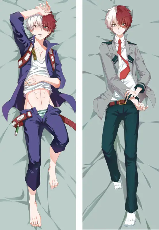 

Anime Boku Hero Academia Todoroki Shouto Dakimakura Pillow Case Cover Hugging Pillow Cover Soft Rectangular Cushion