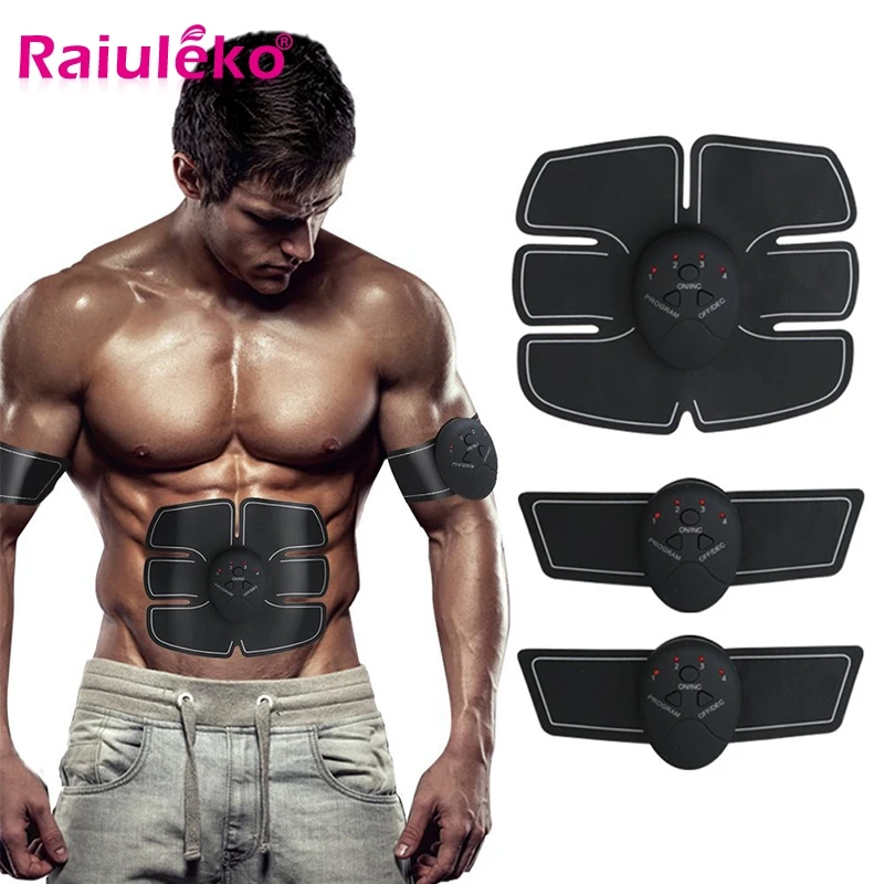 Стимулятор мышц EMS беспроводной унисекс тренажер для пресса электрический