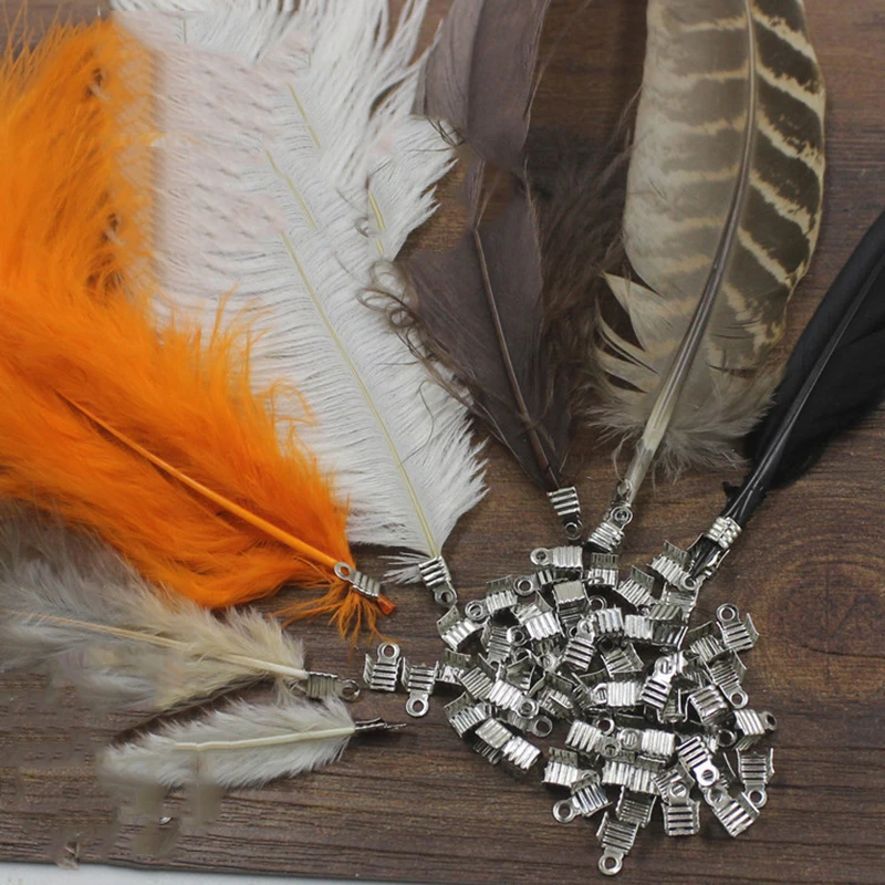 

20pcs/Pcak Clips DIY Dreamcatcher Metal Clip for Feather Handmade Accessories