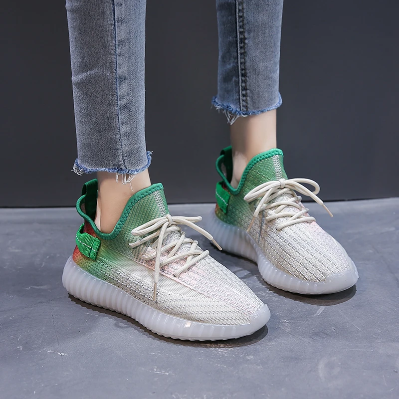 

Chunky Sneakers Women Fashion Brand Mesh Ladies Vulcanized Shoes Soft Sneakers Sport Basket Femme Trainers Platform Shoes Women