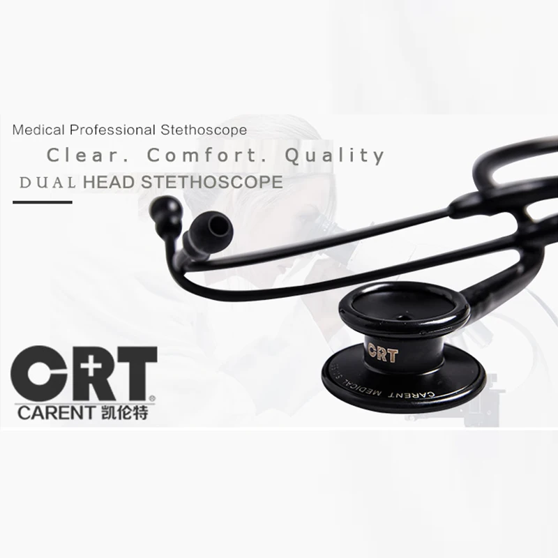 

high quality Swiss Carent CRT868 double dual-use head Medical stethoscope 8 colors doctor health care hospital free shipping