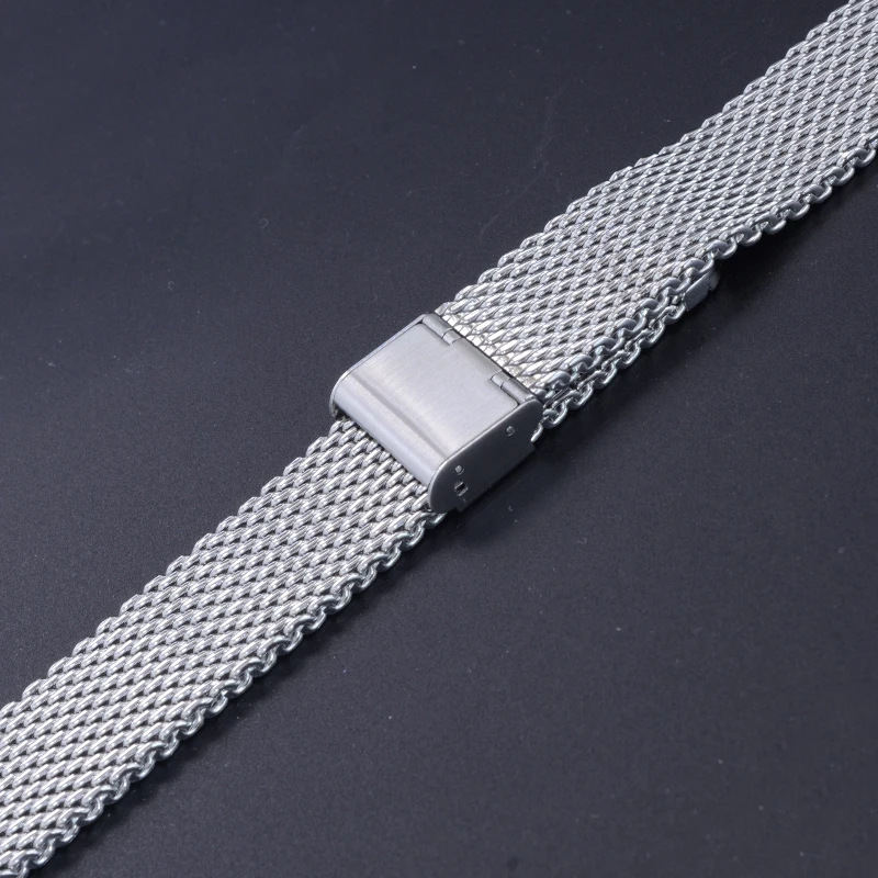 Детали для часов Cronos сетчатый ремешок из нержавеющей стали металлическая пряжка