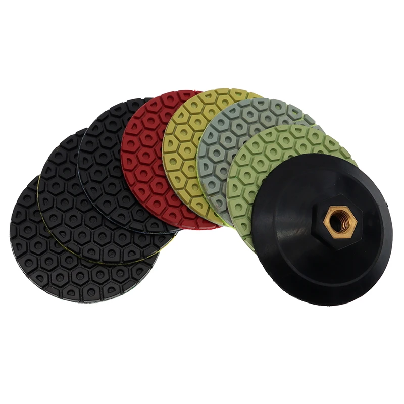 

Алмазные полировальные накладки RIJILEI 7 шт., 4 дюйма