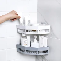 bathroom non perforated corner shelf tripod storage rack shampoo soap box cosmetic storage basket rack bathroom rack 2021