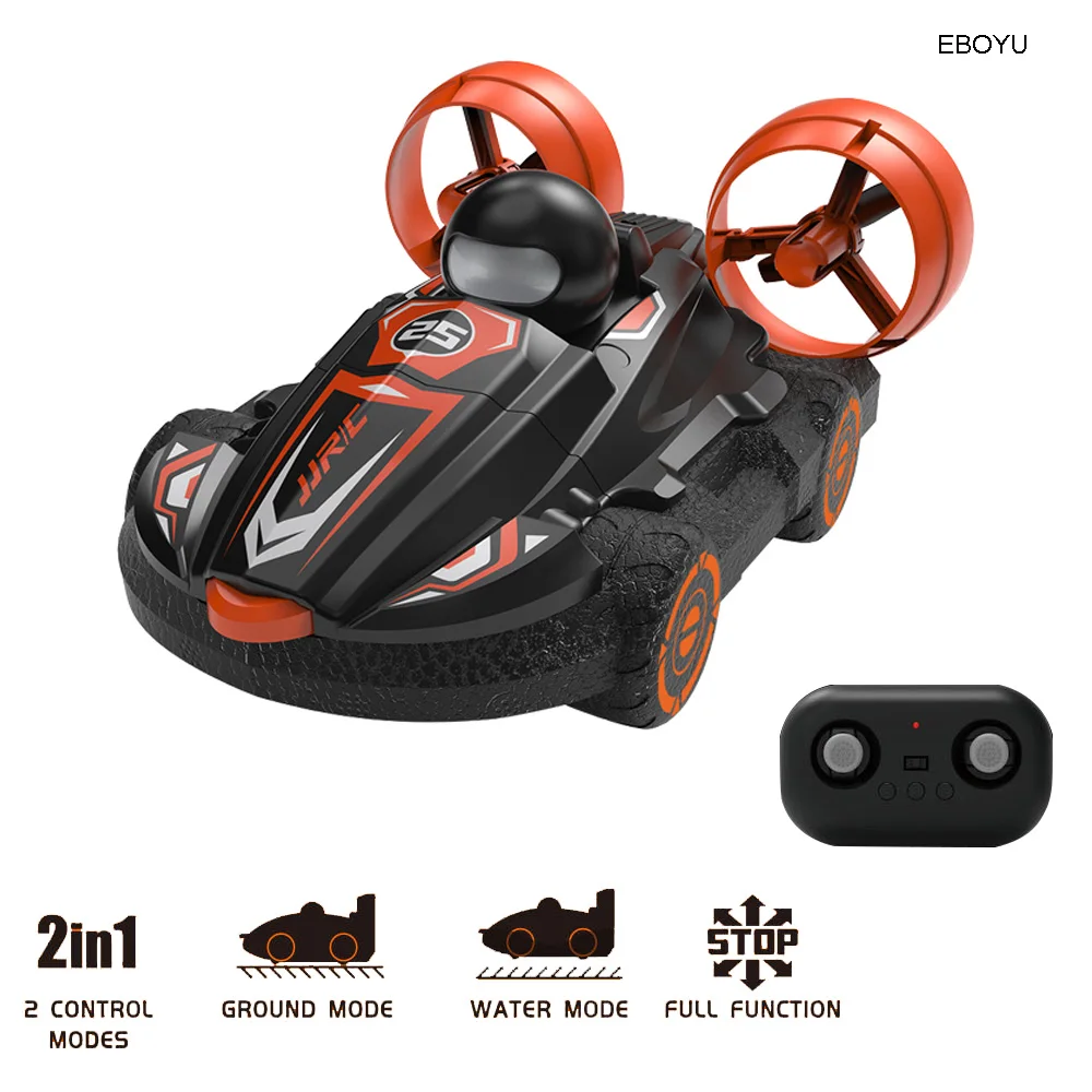 jjrc q86 2 в 1 земноводная лодка с дист