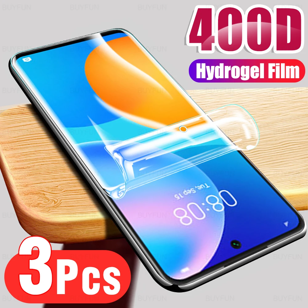 3 шт. Гидрогелевая Защитная пленка для Huawei P Smart 2021 2020 2019 Plus | Мобильные телефоны и