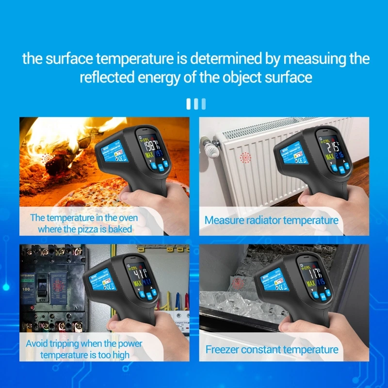 

TH01B Digital infrared Thermometer Pyrometer Industrial Temperature -50~600 203C