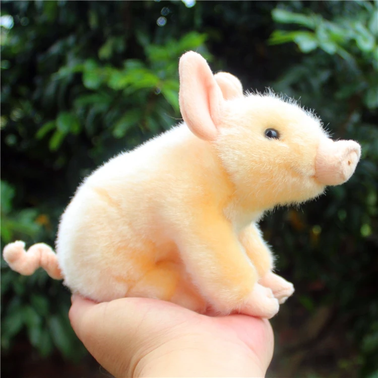 

candice guo plush toy lovely animal emulational small piggy Bama miniature pig soft stuffed doll kid birthday Christmas gift 1pc