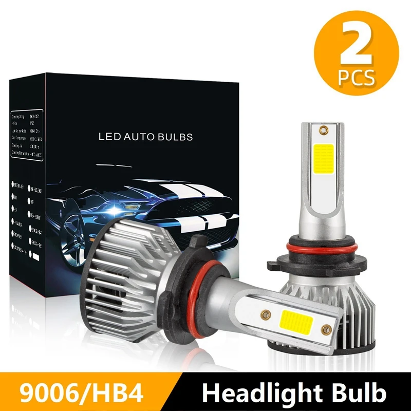 

NEW-2X 9006/HB4 светодиодный фар высокого ближнего света комплект 4000W 30000LM лампы Белый 6500K