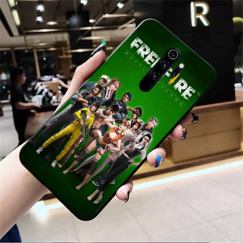 Чехол для телефона HUAGETOP Free Fire Black Redmi Note 9 8 8T 8A 7 6 6A Go Pro Max K20|Бамперы| |