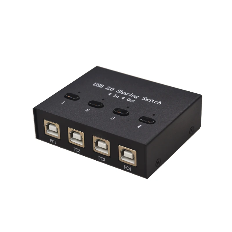 4 порта usb обмена переключатель устройства 4 в 4 Компьютер Обмен коврик для мыши и клавиатуры принтер GSM SMS Используйте вместе 4 usb-устройства