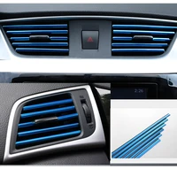 new car styling car air vent grille decoration strip for skoda octavia fabia rapid superb yeti roomster