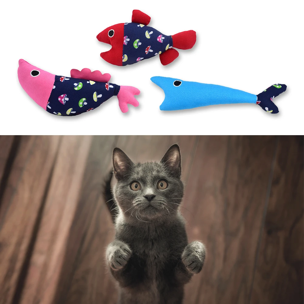 Кошка собака рыба моделирование хлопок ткань с кошачьими когтями вокал игрушка